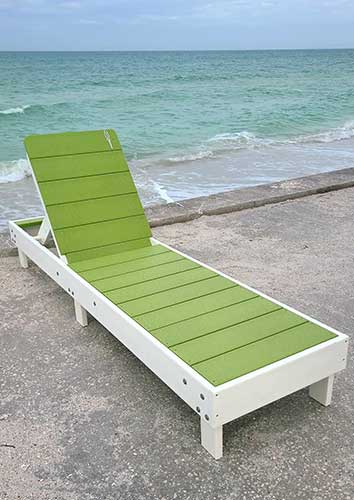 Island Time Outdoor Patio Chaise Lounge